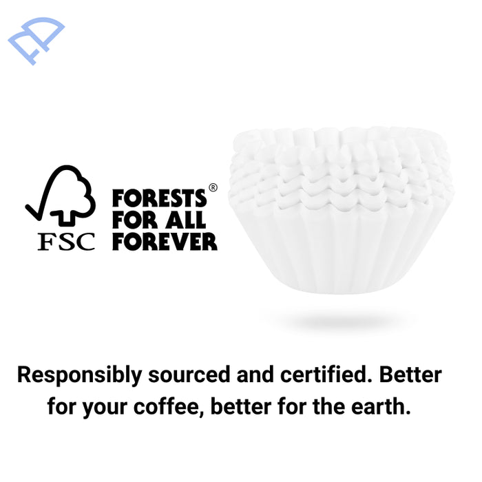FLTR PUR FPCFF002 13" × 5" Coffee Filters – 250 Pack