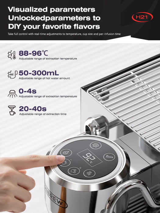 HiBrew – H21 Espresso Machine Professional Coffee Experience at home