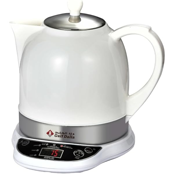 Gulf Dalla - Karak Tea & Coffee Maker Electric Kettle 1200 Ml 1000 Watt White GA-C93881