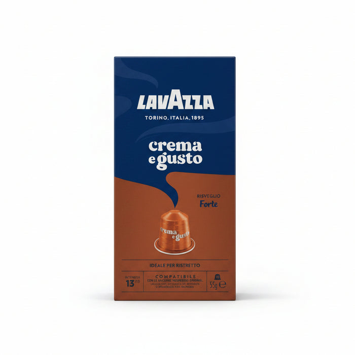 Lavazza - Nespresso Capsules Crema egusto Forte - 10 capsules | لافازا - كبسولات نيسبريسو كريمة غوستو فورتي - 10 كبسولات