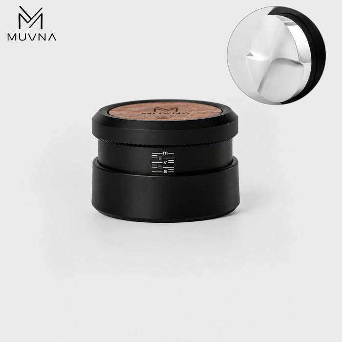 MUVNA Gravity Calibrated Espresso Tamper – Black – 58 / 58.35mm