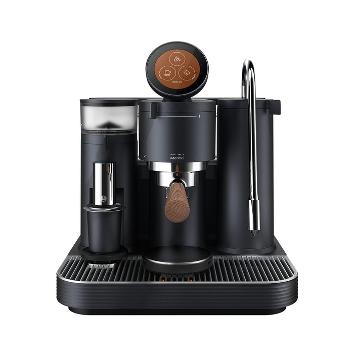 Meraki Gen2 Espresso Machine – Dual Boiler, Rotary Pump & Built-in Grinder with Dual Scales Black