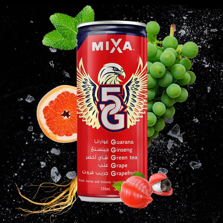 Mixa - 5G Sparkling Drink 250 ml  |  مكسا - 5 جي شراب فوار 250 مل