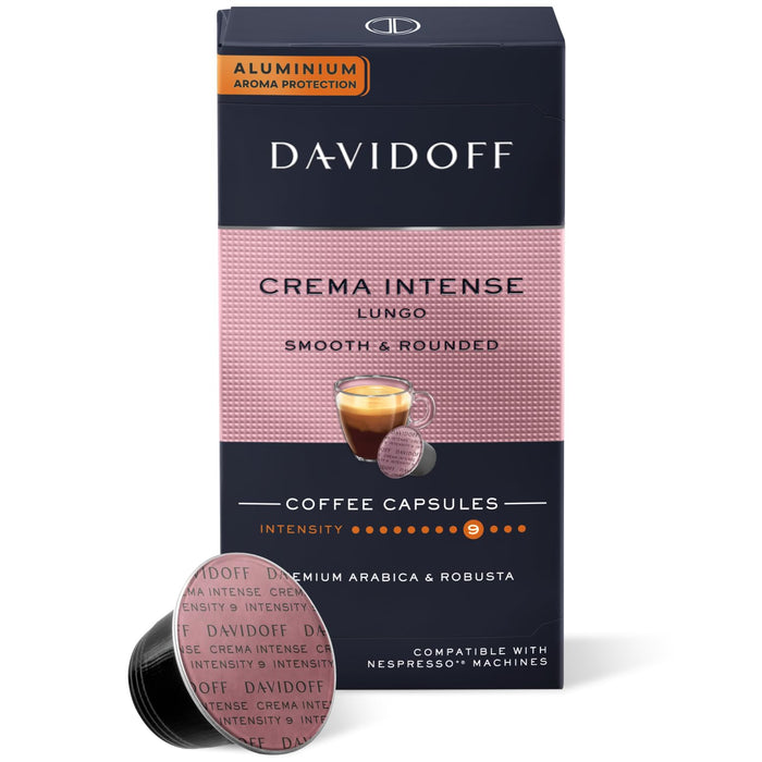 Davidoff - Crema Intense Lungo Coffee Capsule 10 Capsules | دافيدوف - كبسولات قهوة لونجو كريما مكثفة 10 كبسولات