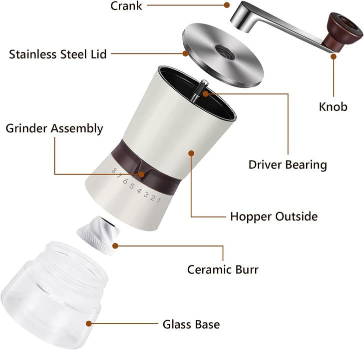 Portable Coffee Grinder Adjustable Settings |