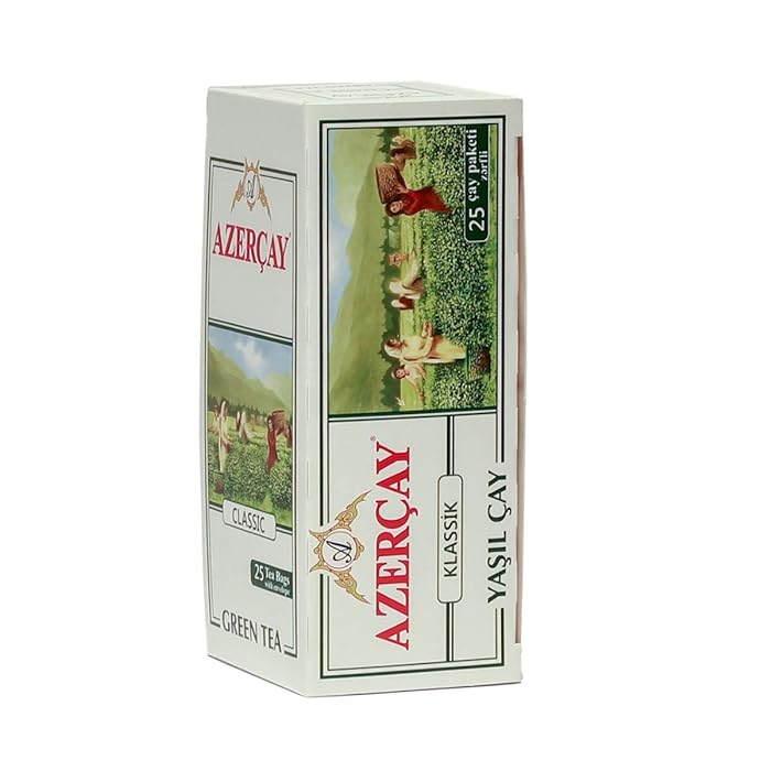 Azercay - Classic Green Tea 25 Bag | أذر شاي - أخضر كلاسيكي 25 كيس