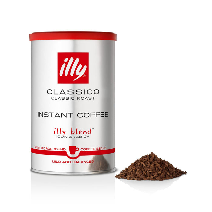 ILLY - Coffee, Classico Instant Coffee, Medium Roast, 100% Arabica Coffee 95 g