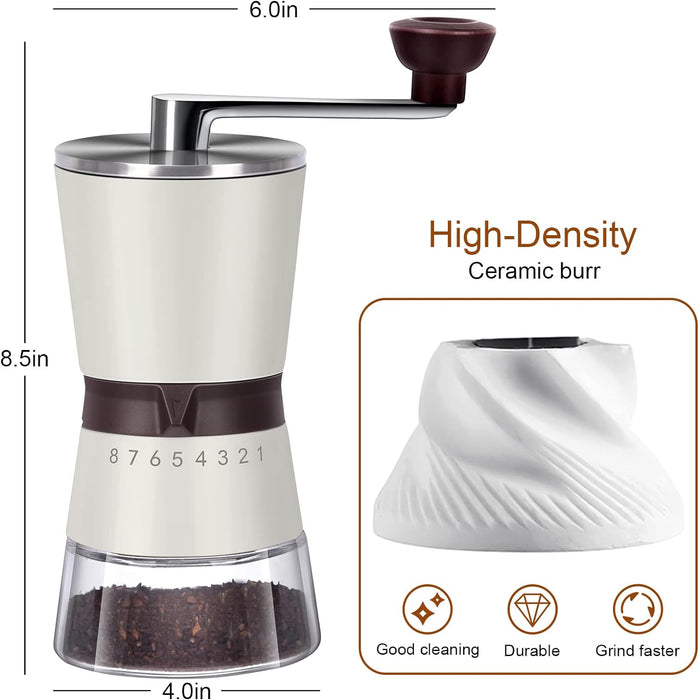 Portable Coffee Grinder Adjustable Settings | مطحنة القهوة المحمولة إعدادات قابلة للتعديل