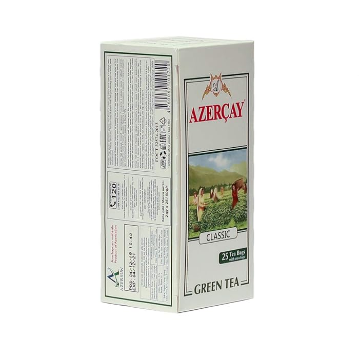 Azercay - Classic Green Tea 25 Bag | أذر شاي - أخضر كلاسيكي 25 كيس