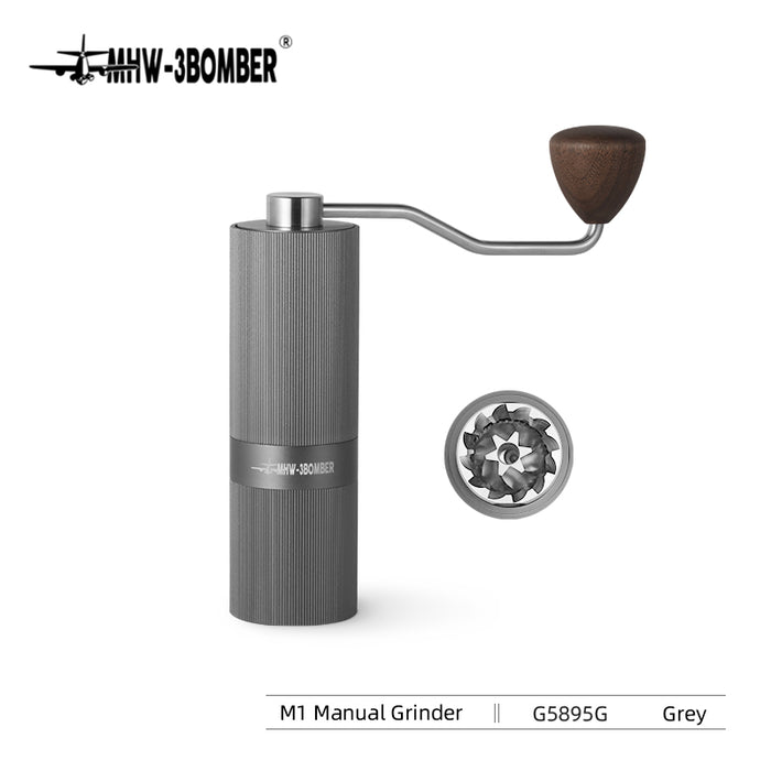 3 Bomber - Racing M1-Manual Coffee Grinder Grey |