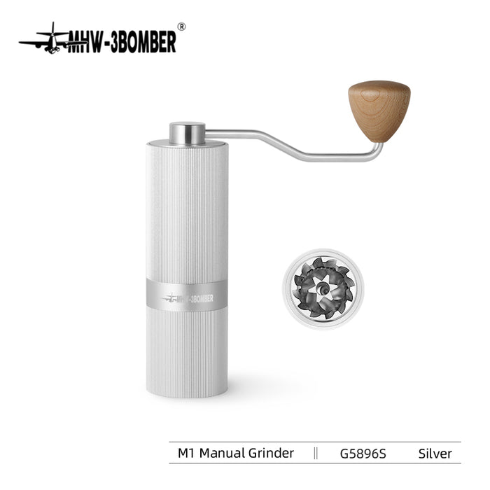 3 Bomber - Racing M1-Manual Coffee Grinder Silver |