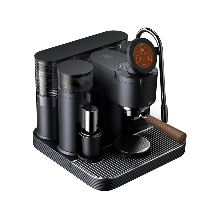 Meraki Gen2 Espresso Machine – Dual Boiler, Rotary Pump & Built-in Grinder with Dual Scales Black