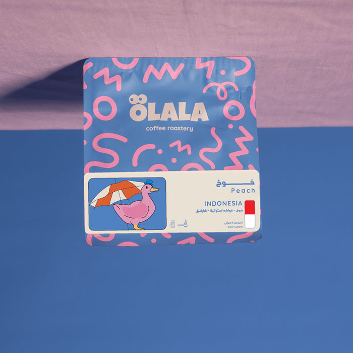Olala Roastery - Peach Indonesia Infusion Coffee Beans 125g – Filter and espresso