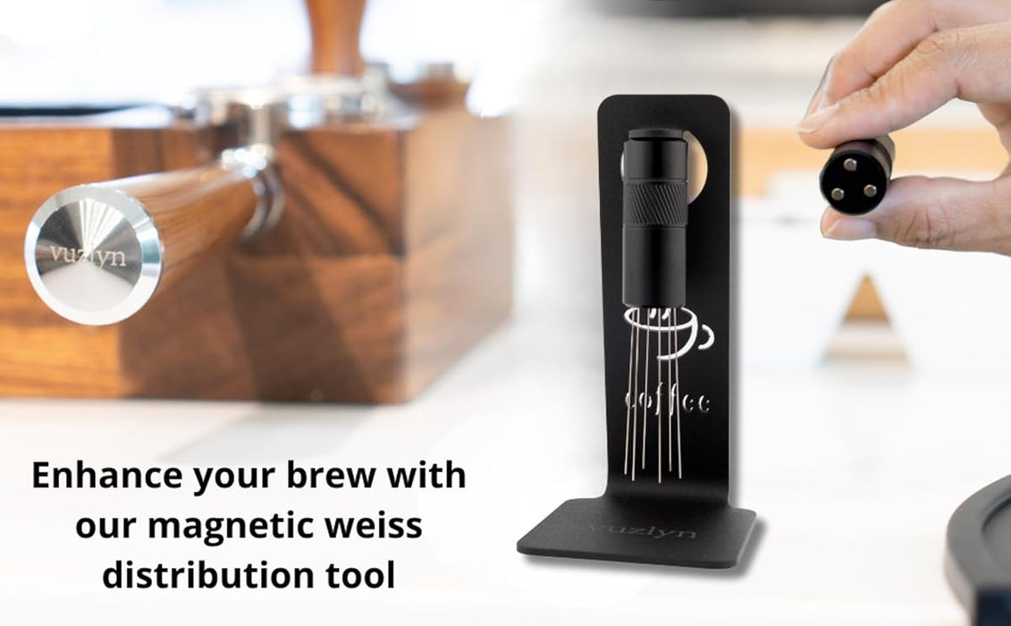 Mod - WDT Tool Espresso Distributor – Black with Holder