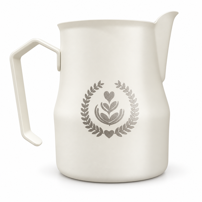 MUVNA Espresso Milk Frothing Pitcher 450ml – Ivory White| بيتشر تبخير الحليب MUVNA سعة 450مل –أبيض عاجي