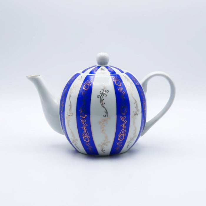 Crystal Cup - Color Porcelain tea pot 1200 ml - Blue |