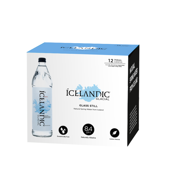 Icelandic - Glacial Natural Mineral Water 12 x 750ML