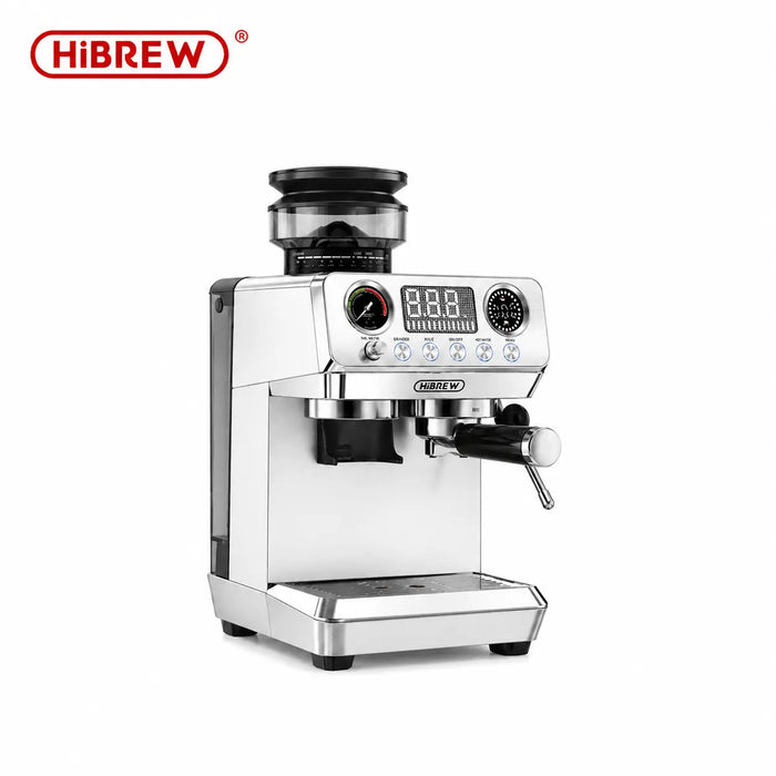 HiBREW H7 Lite – All-in-One Espresso Machine - silver | HiBREW H7 Lite – ماكينة إسبريسو متكاملة مع مطحنة-فضي