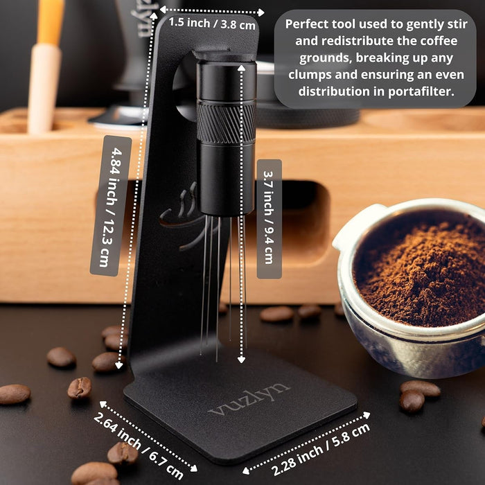 Mod - WDT Tool Espresso Distributor – Black with Holder