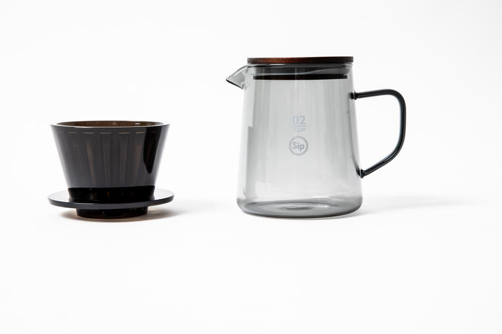 SIP Crystal B75 Dark Pour Over Coffee Set |مجموعة SIP كريستال B75 داكن لتحضير القهوة المقطرة