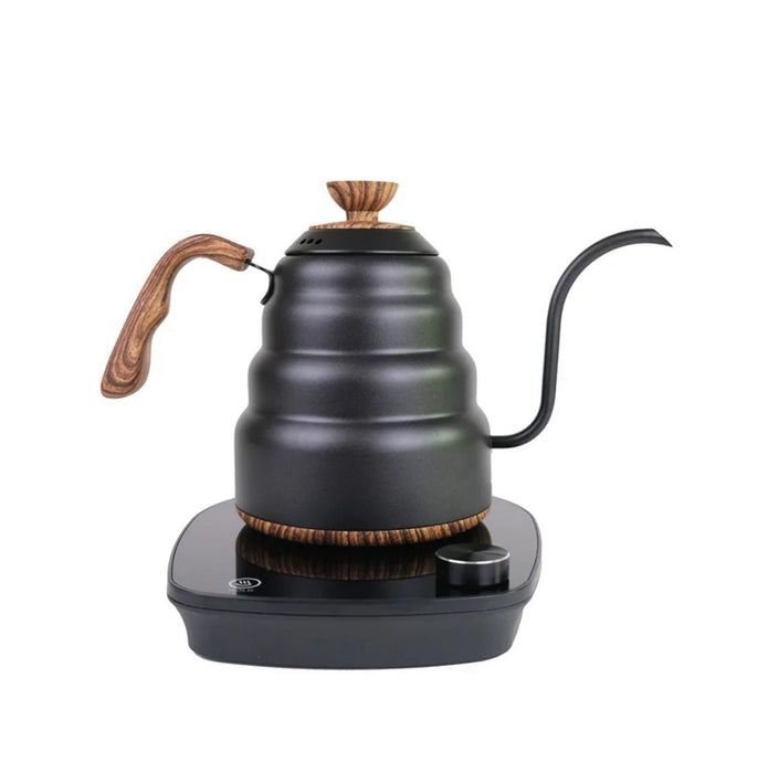 MOD : Electric temperature Gossenneck kettle1L – Black| مود: غلاية كهربائيةغوسن نيك سعة 1 لتر - أسود