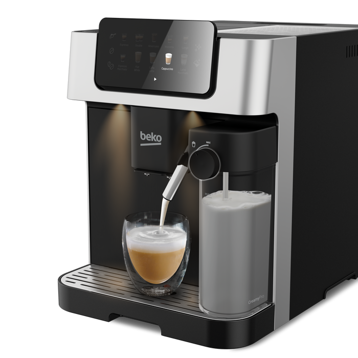 Beko - Fully Autometic Espresso Machine with Integrated Milk Cup, CEG 7304 X MESSI V - Black