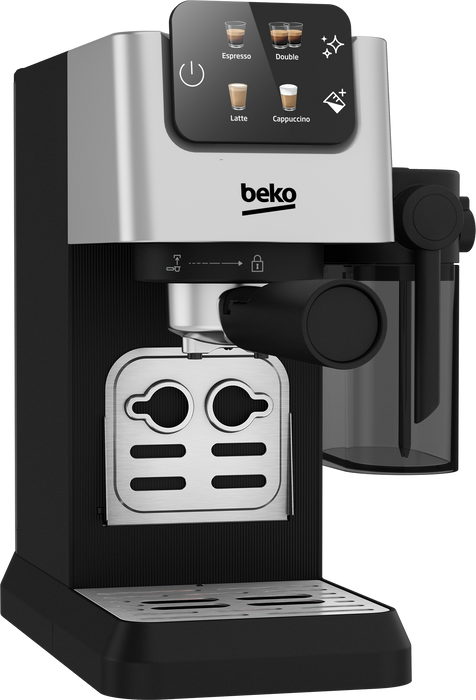 Beko - Semi Autometic Espresso Machine with Integrated Milk Cup, CEP 5304 X Espresso Machine (15 Bar)