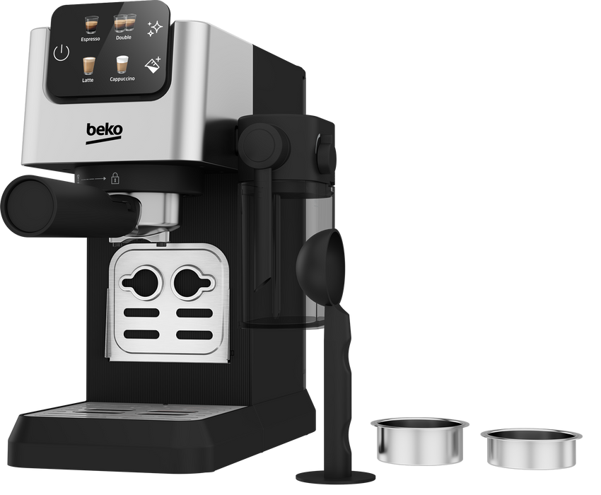 Beko - Semi Autometic Espresso Machine with Integrated Milk Cup, CEP 5304 X Espresso Machine (15 Bar)