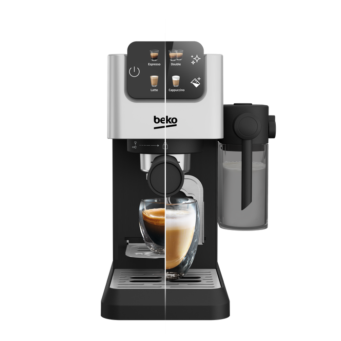 Beko - Semi Autometic Espresso Machine with Integrated Milk Cup, CEP 5304 X Espresso Machine (15 Bar)