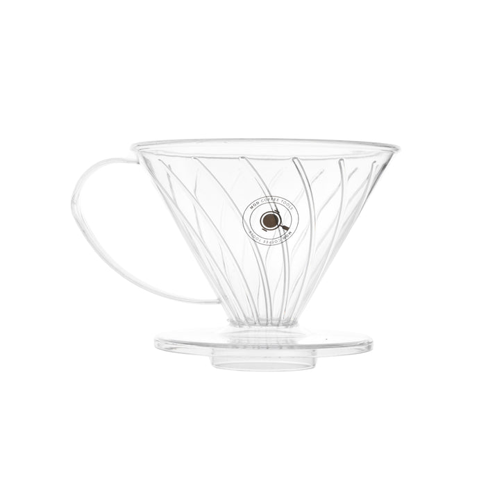 Mod - coffee green design - Transparent plastic funnel, model 02, large size 02