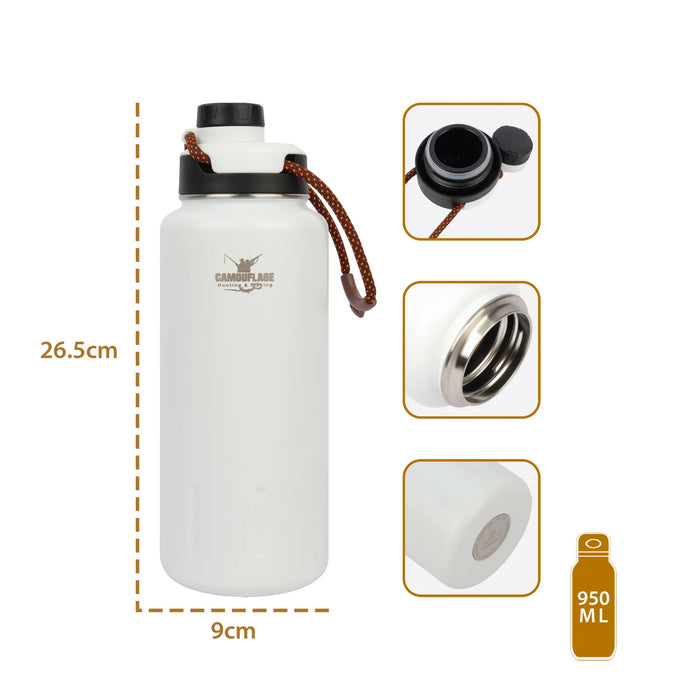 CAMOUFLAGE - THERMAL BOTTLE 950ML WHITE