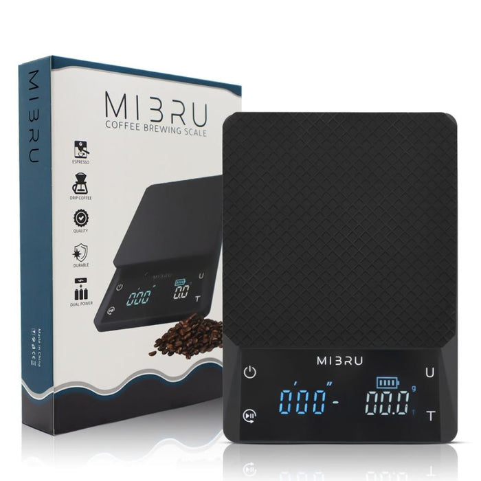 MIBRU - Digital Coffee Scale with Touch Display – Black