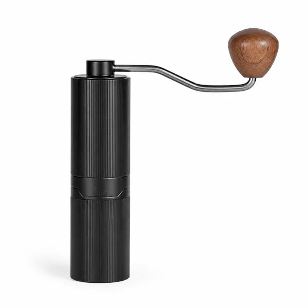 MUVNA Manual Coffee Grinder – 24 Grind Settings, Silicone Base, Black GM1
