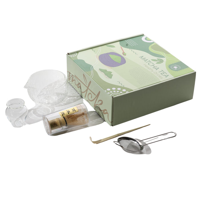 Mod- Matcha brewing kit, clear, with MC11 spout | طقم تحضير الماتشا مود، شفاف، مع صنبور MC11