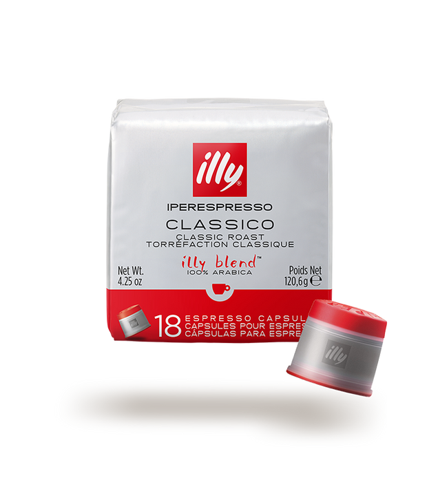 illy IperEspresso Classico Lungo Coffee Capsules 18pcs – Medium Roast