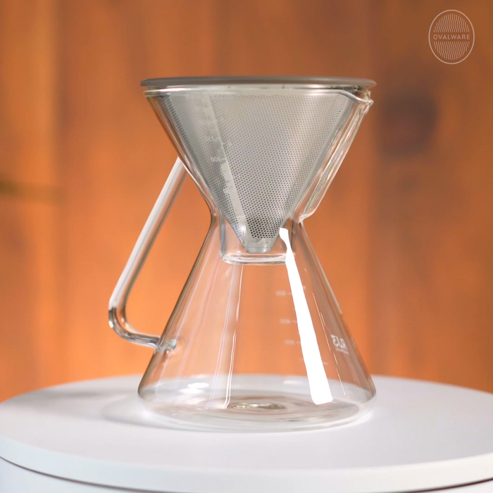 Pour Over Coffee Maker W/Filter - Ovalware