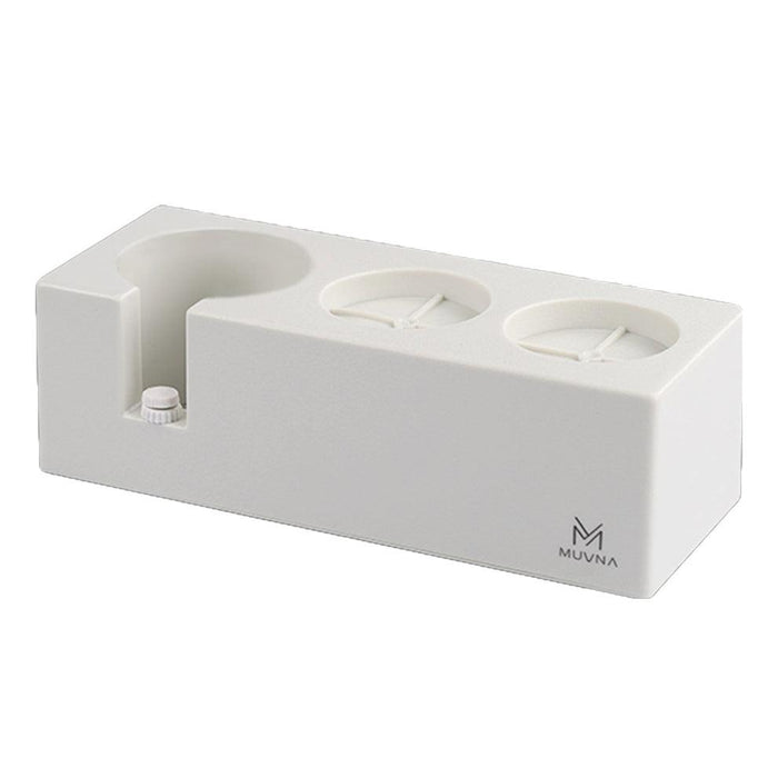 MUVNA Narrow Coffee Tamping Station – White | قاعدة كبس القهوة موفنا الضيقة – أبيض