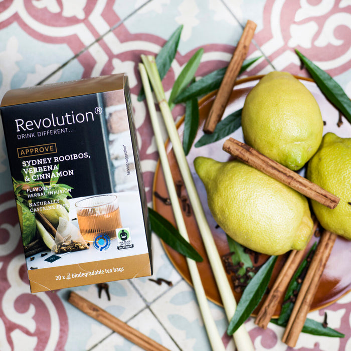 Revolution - APPROVE  Sydney Rooibos, Verbena & Cinnamon  Herbal Infusion 20 Bags |