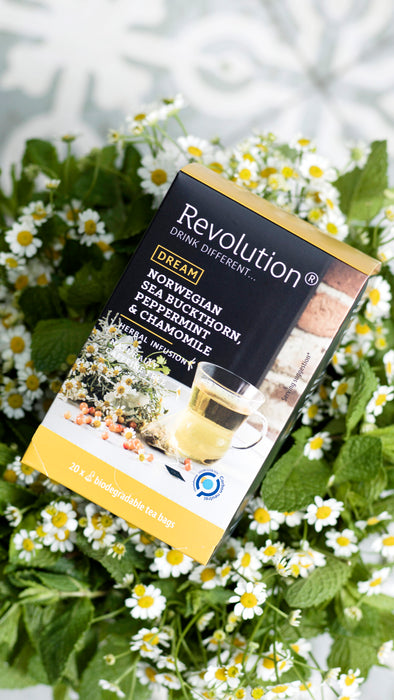 Revolution - DREAM Norwegian Sea Buckthorn, Peppermint & Chamomile  Herbal Infusion  20 Bags