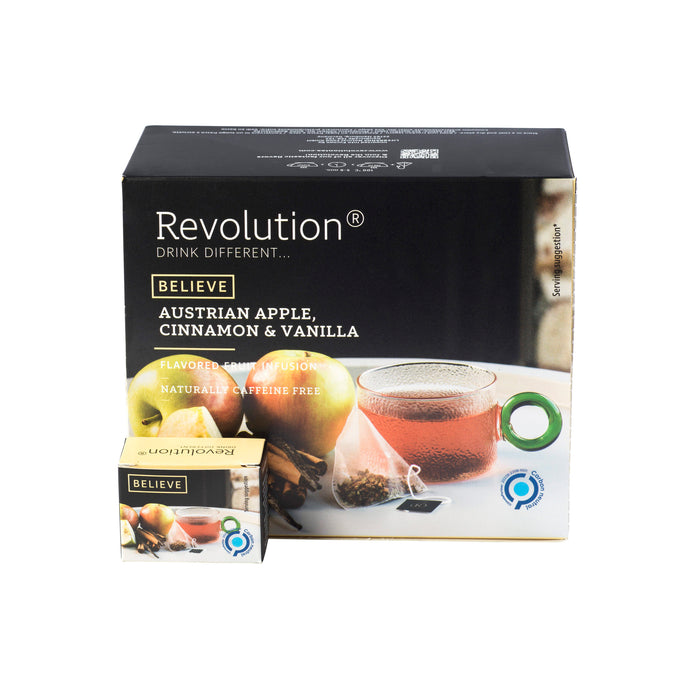 Revolution -BELIEVE – Austrian Apple, Cinnamon & Vanilla – Fruit Infusion30 bags