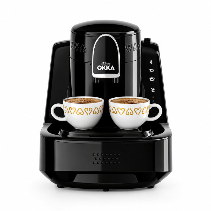 Arzum OKKA Elite Turkish Coffee Machine OK0040 – Black & Chrome