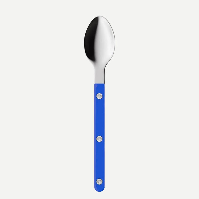Sabre Bistrot Espresso Spoon – Shiny Silver with Lapis blue handle