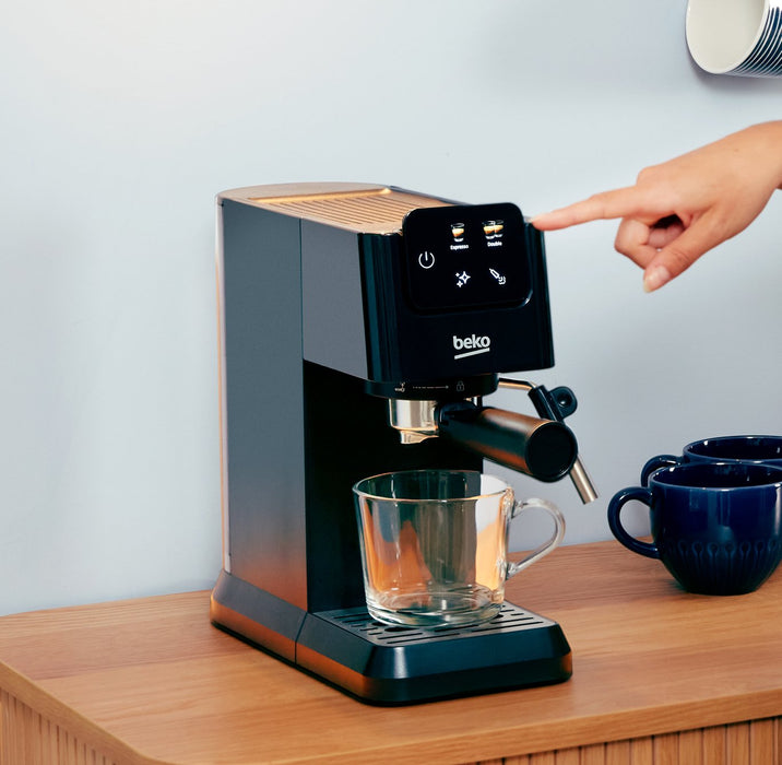 Beko - CaffeExperto Manual Espresso Coffee Machine with Steam Wand, CEP 5302 B Espresso Machine (15 Bar)