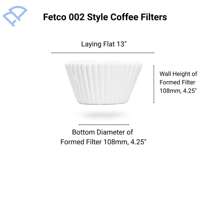 FLTR PUR FPCFF002 13" × 5" Coffee Filters – 250 Pack