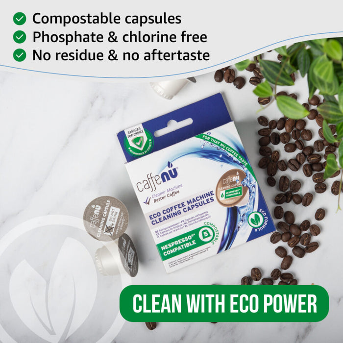 Caffenu® Eco Cleaning Capsules – For Nespresso® Original Machines (5 Capsules)