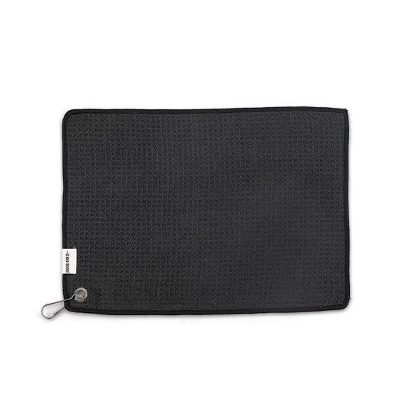 3BOMBER - Hanging Ring Towel 35X25cm-Black  منشفة دائرية مقاس 30 × 25 سم - أسود