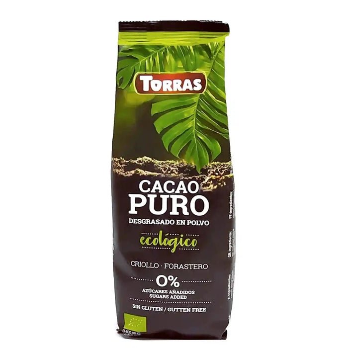Torras Organic 0.0 Sugar Dark Cocoa Powder 150g | توراس مسحوق الكاكاو الداكن العضوي 0.0 سكر 150 جرام