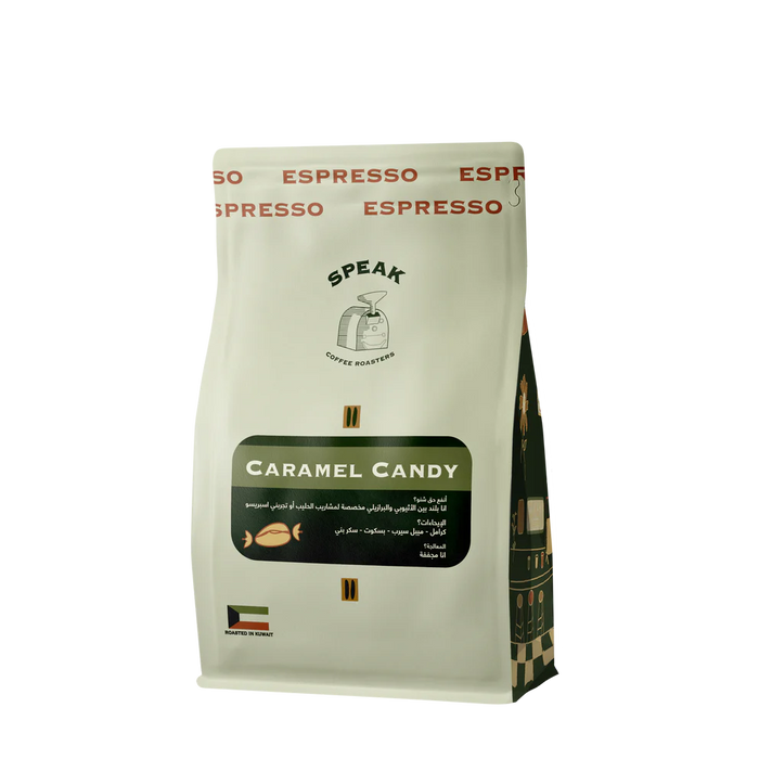 Speak Coffee Roasters - Caramel candy blend 250 g Espresso Preparation