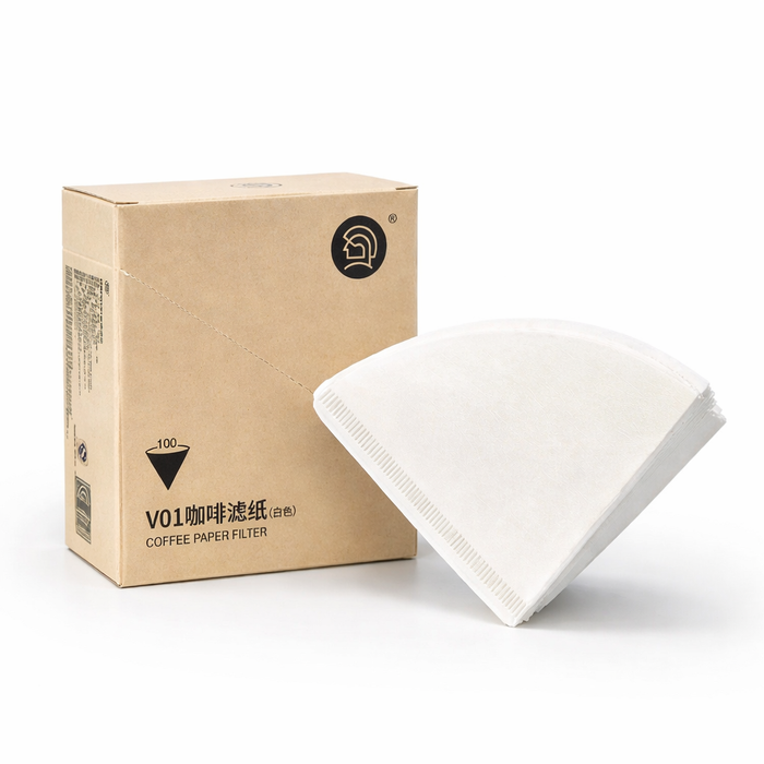 Hero - V60 Filter Papers 01 Size 100 Pieces | هيرو - فلتر قهوة في60 مقاس 01 100 كيس