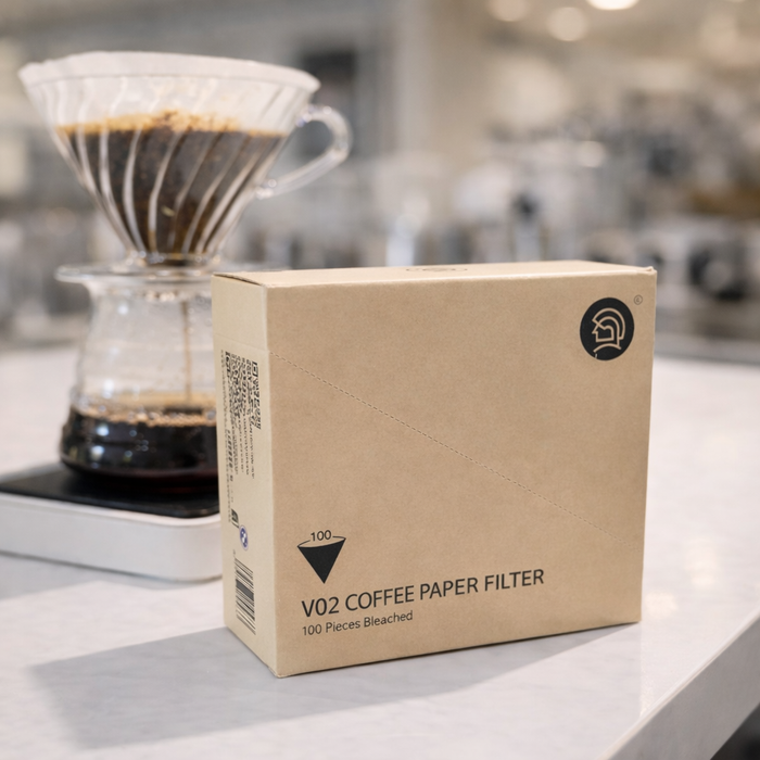 Hero - V60 Filter Papers 02 Size 100 Pieces | هيرو - فلتر قهوة في60 مقاس 02 100 كيس